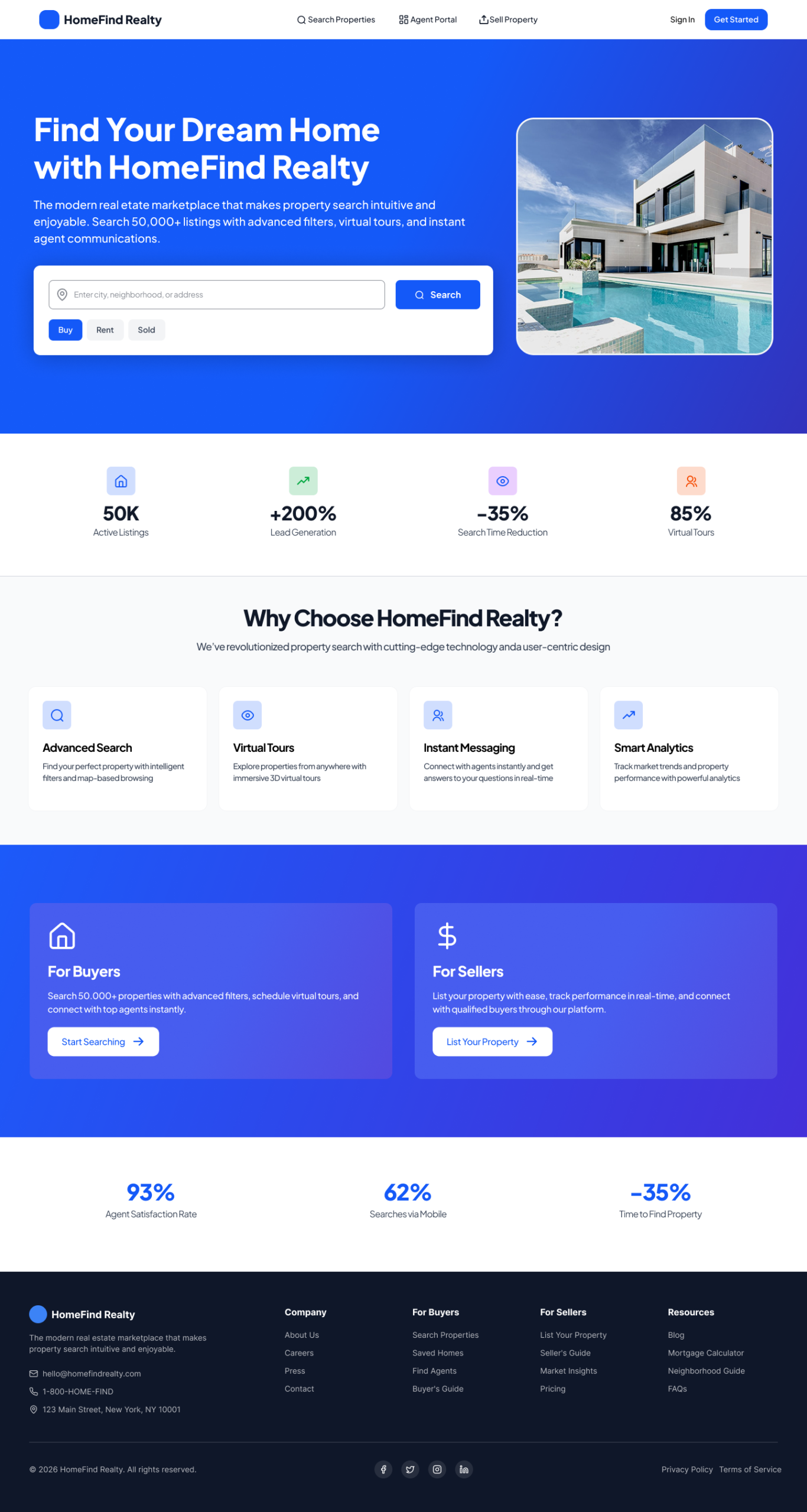 HomeFined Realty Homepage scaled
