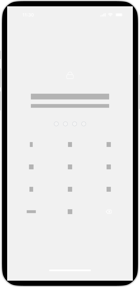 SecureBank Biometric PIN code entry system
