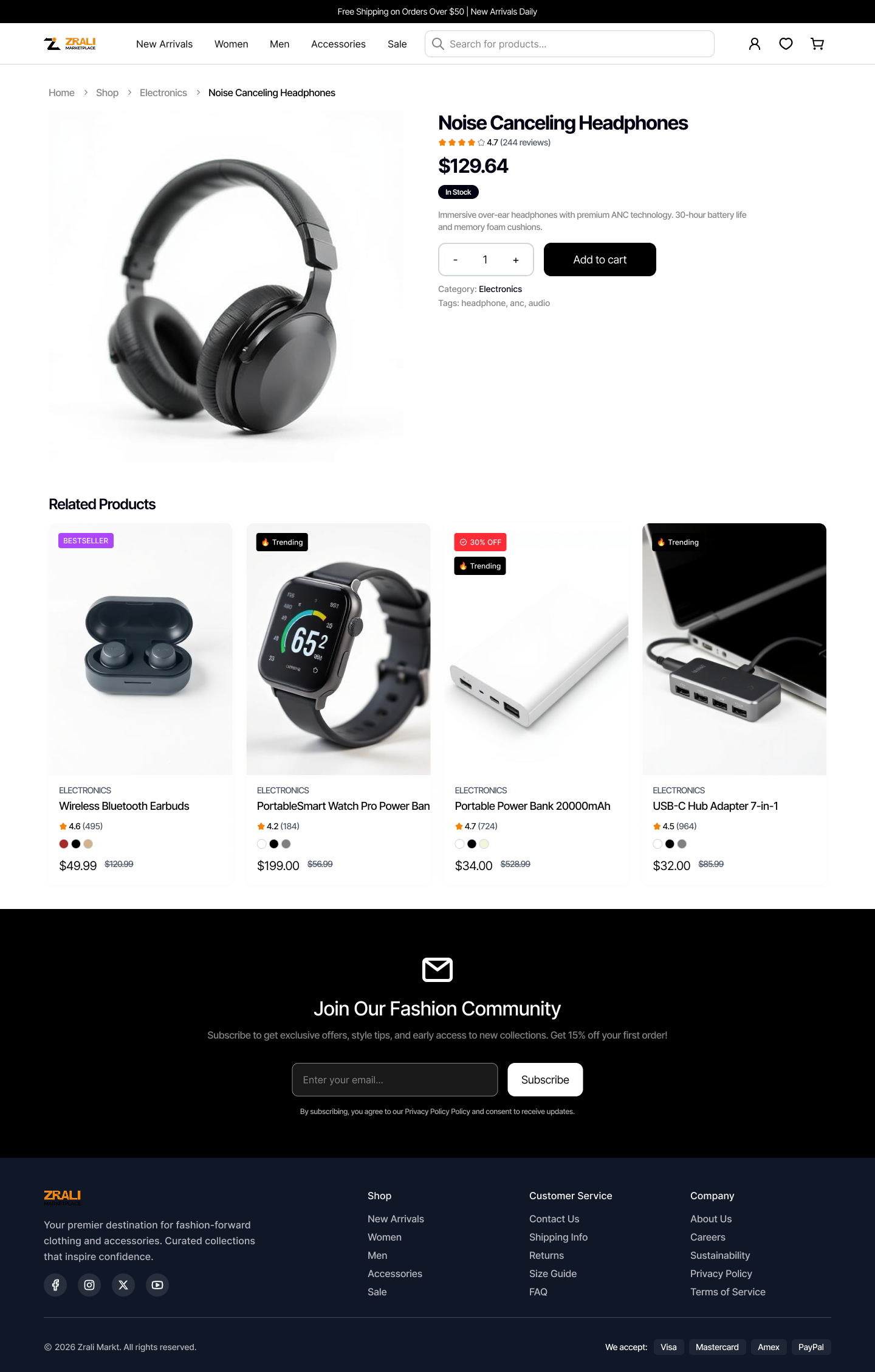 Product Info & Related Products - Zrali