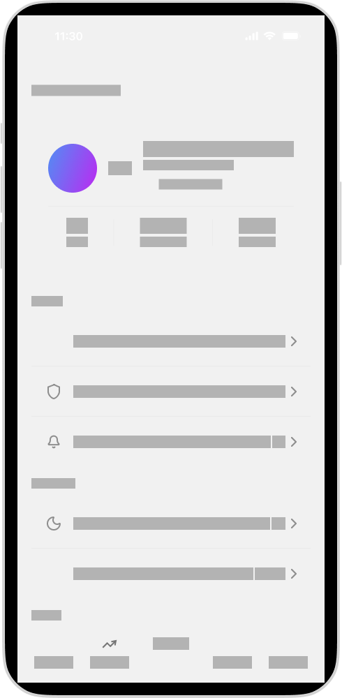 SecureBank Profile Screen