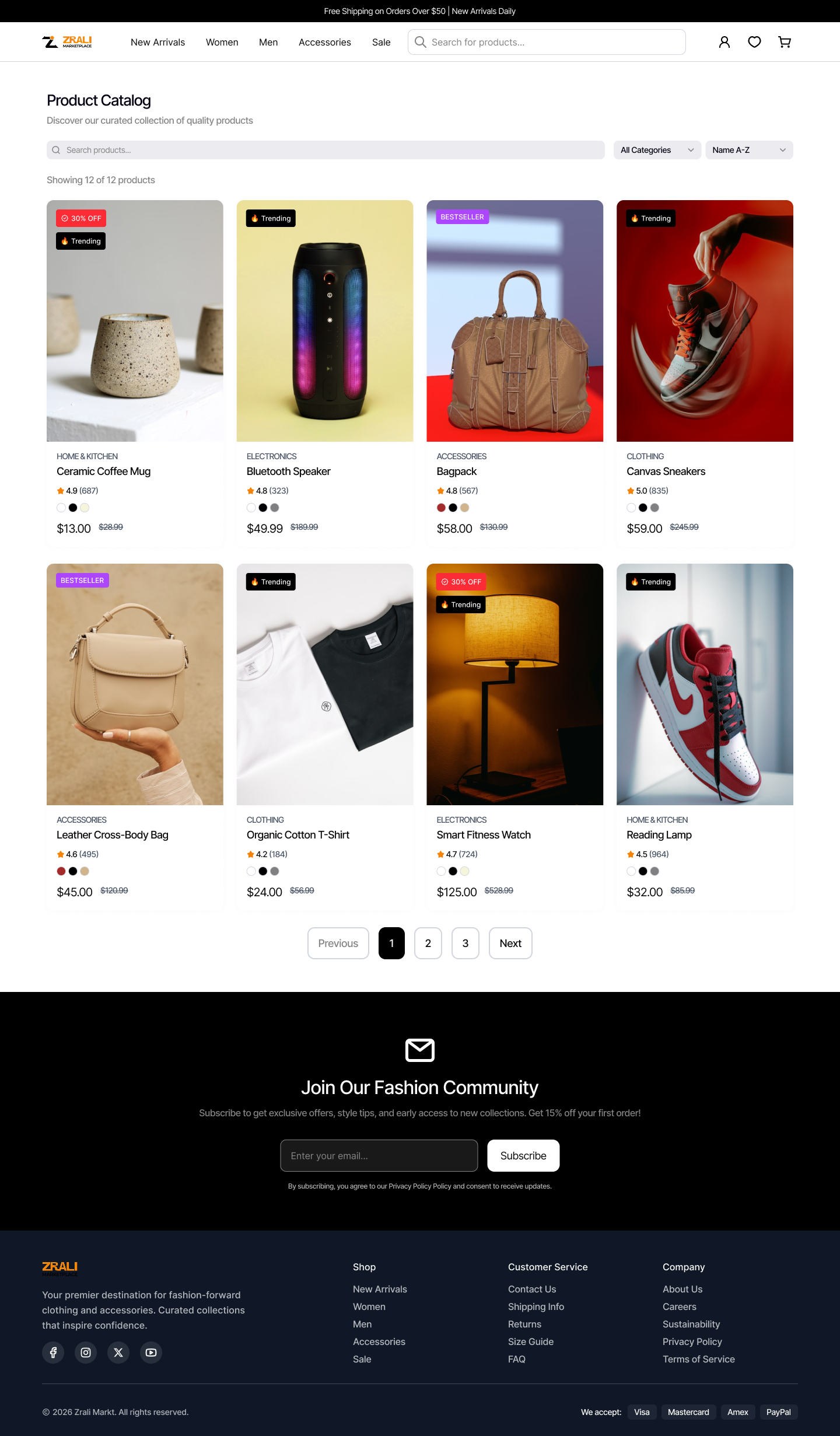 Shipping Information Product Display - Zrali