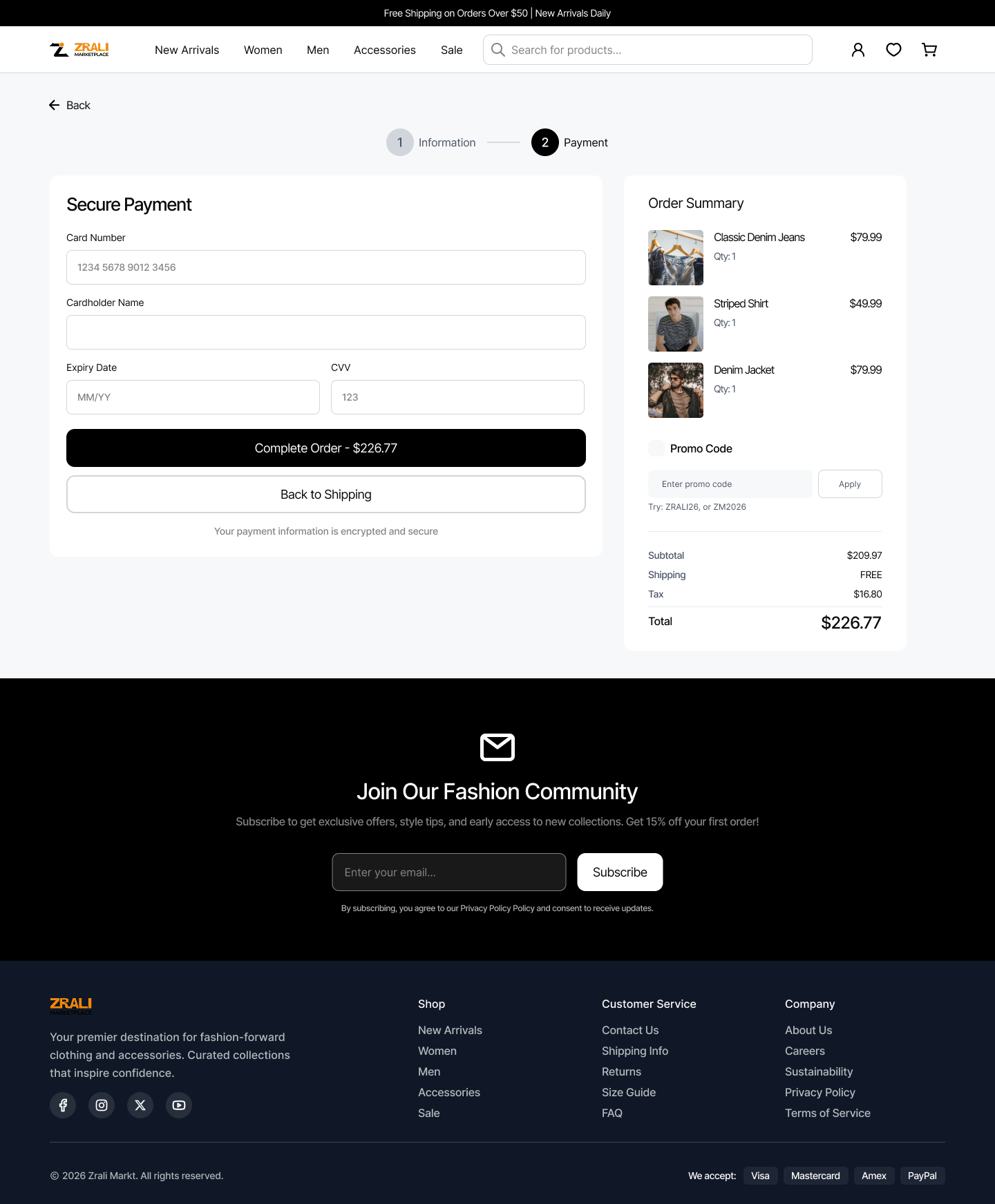 Shipping Information Zrali 7